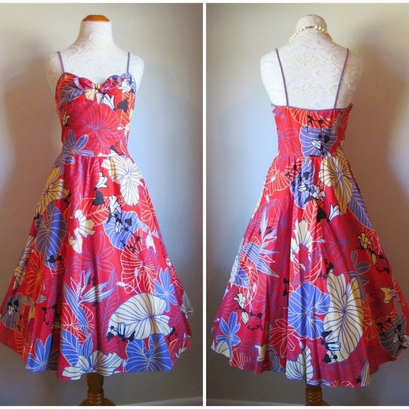vintage luau dress